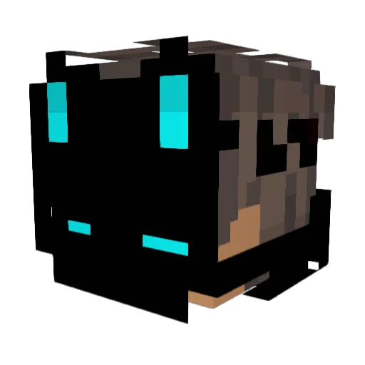 Alexi42 Minecraft avatar head, 3D render