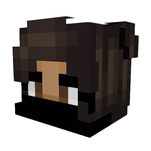 AlexiaJade Minecraft avatar head, 3D render