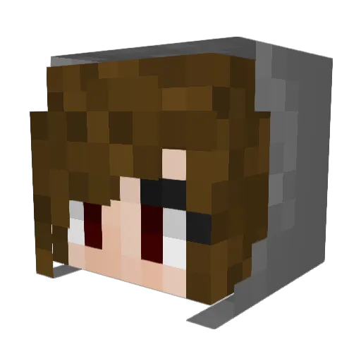 Alexia_3077 Minecraft avatar head, 3D render