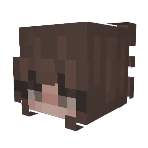 Alexia_a Minecraft avatar head, 3D render