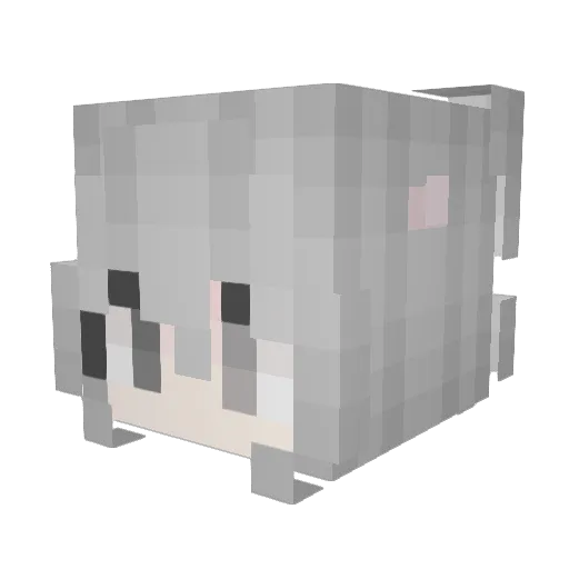 Alexiaana Minecraft avatar head, 3D render