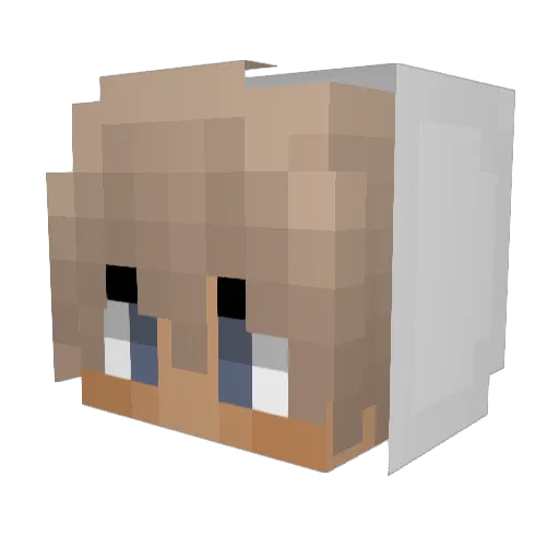 Alexian789 Minecraft avatar head, 3D render