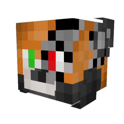 Alexien3000 Minecraft avatar head, 3D render
