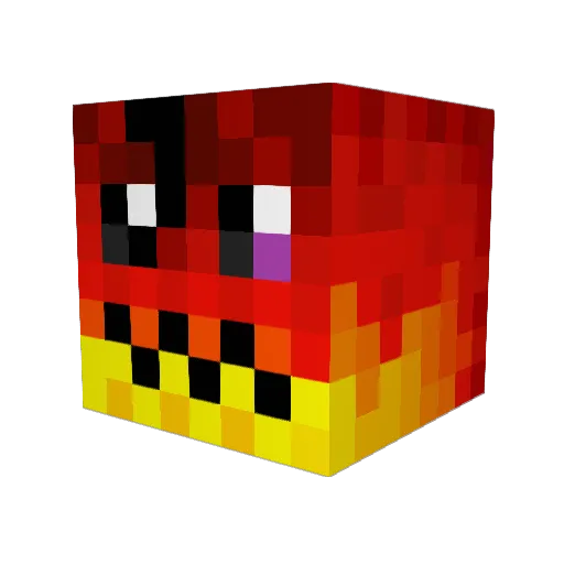 Aleximetiere Minecraft avatar head, 3D render