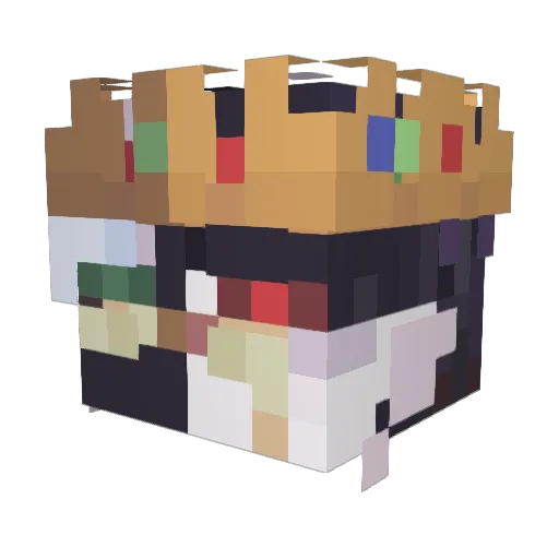 Alexioeo Minecraft avatar head, 3D render