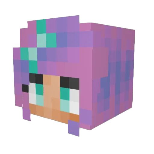 Alexis27302 Minecraft avatar head, 3D render