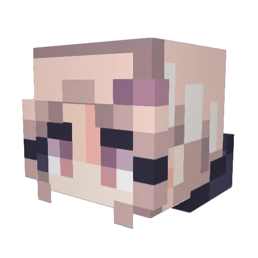 AlexisIronHand Minecraft avatar head, 3D render