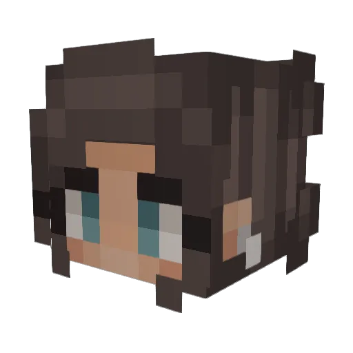 AlexisJM Minecraft avatar head, 3D render