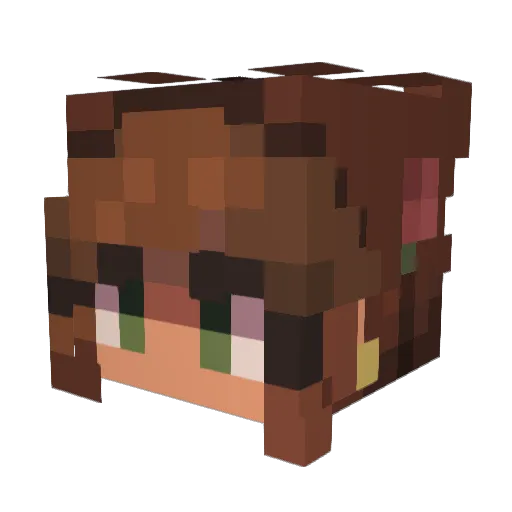 AlexisKennon Minecraft avatar head, 3D render