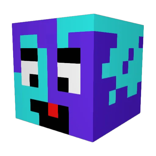 AlexisMC26 Minecraft avatar head, 3D render