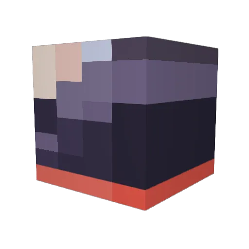 AlexisMadd Minecraft avatar head, 3D render