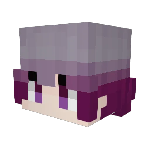 AlexisNess Minecraft avatar head, 3D render