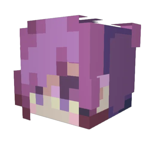 AlexisNugs Minecraft avatar head, 3D render