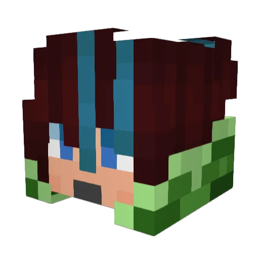 AlexisPixle61 Minecraft avatar head, 3D render