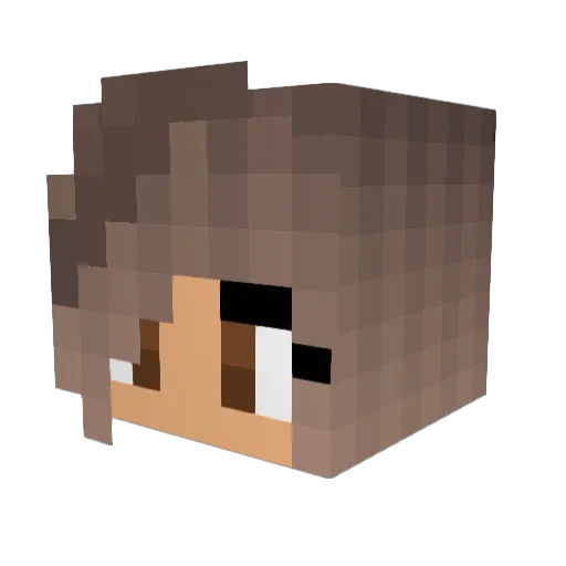 AlexisPot8o Minecraft avatar head, 3D render