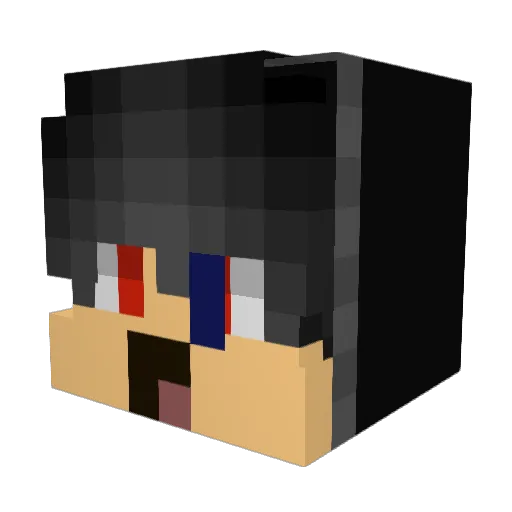 AlexisSandreo Minecraft avatar head, 3D render
