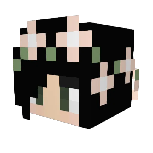 AlexisSaykosy Minecraft avatar head, 3D render