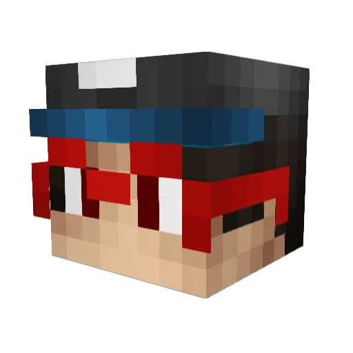 Alexismge Minecraft avatar head, 3D render