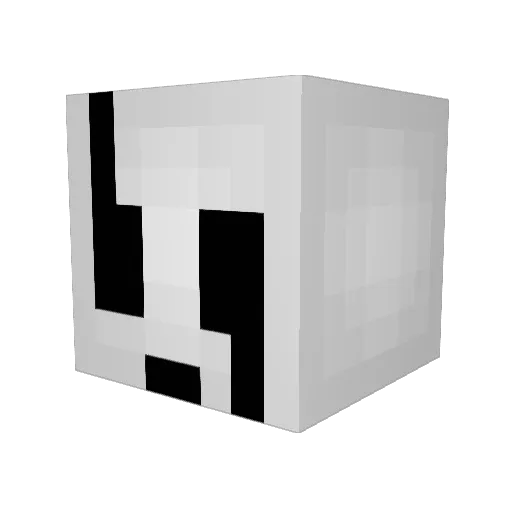 Alexisverycute Minecraft avatar head, 3D render