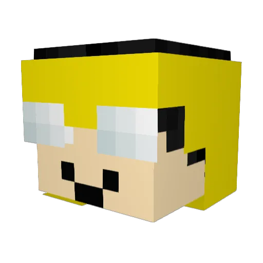 Alexito1124 Minecraft avatar head, 3D render