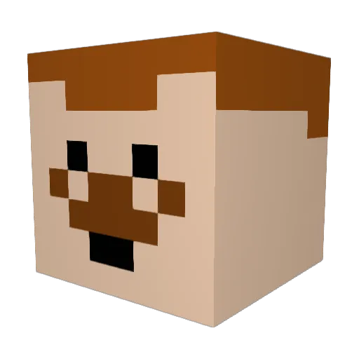 Alexjobbit Minecraft avatar head, 3D render