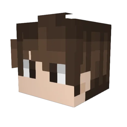 Alexkobi97 Minecraft avatar head, 3D render