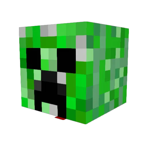 Alexm1508 Minecraft avatar head, 3D render