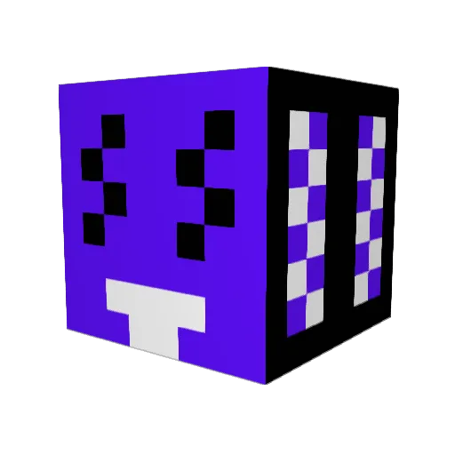 Alexn32 Minecraft avatar head, 3D render