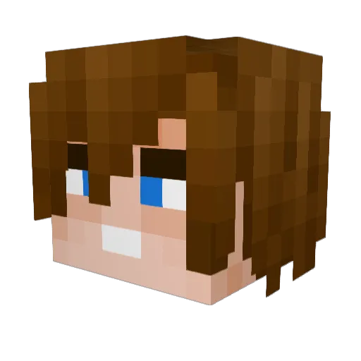 Alexniko20 Minecraft avatar head, 3D render