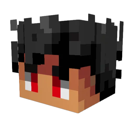 AlexnoFR Minecraft avatar head, 3D render