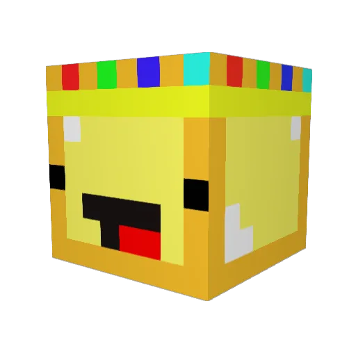 Alexoner Minecraft avatar head, 3D render
