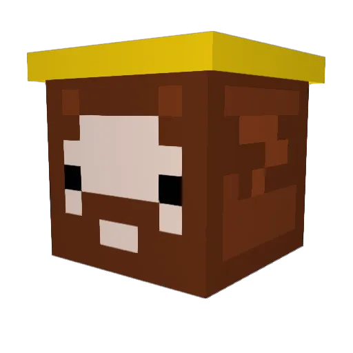 Alexonita Minecraft avatar head, 3D render