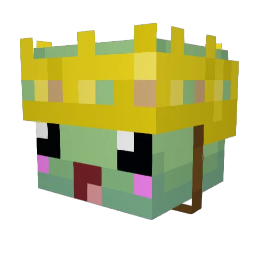 Alexoqu Minecraft avatar head, 3D render