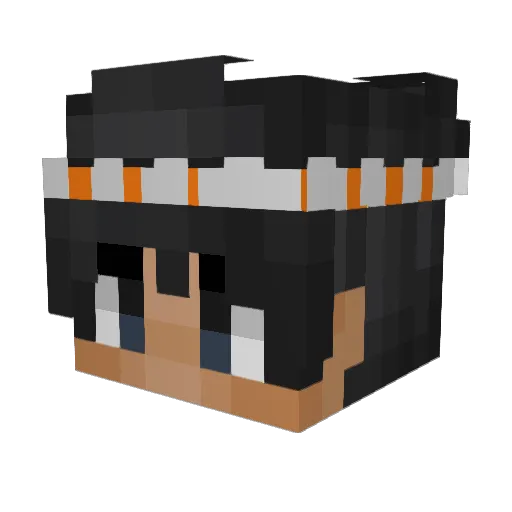 Alexpio Minecraft avatar head, 3D render