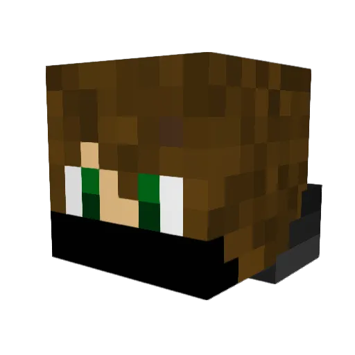 Alexplayz136 Minecraft avatar head, 3D render