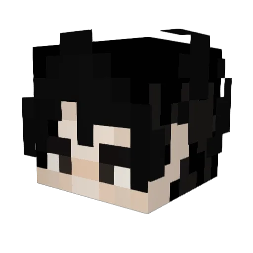 Alexpotat Minecraft avatar head, 3D render