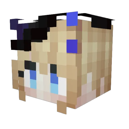 Alexpuglio Minecraft avatar head, 3D render
