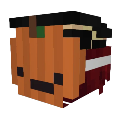 Alexrima Minecraft avatar head, 3D render