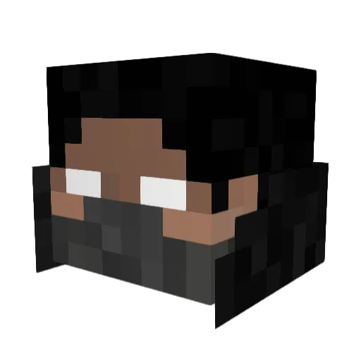 Alexrules78 Minecraft avatar head, 3D render