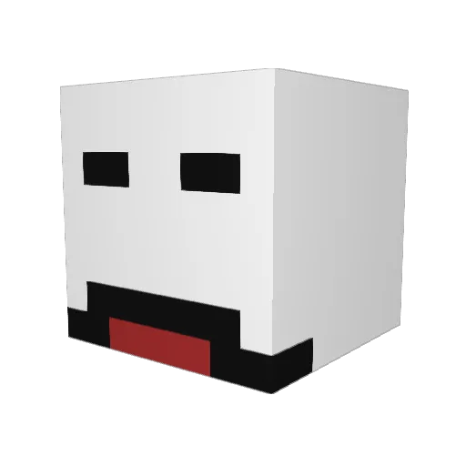 Alexscoot90 Minecraft avatar head, 3D render