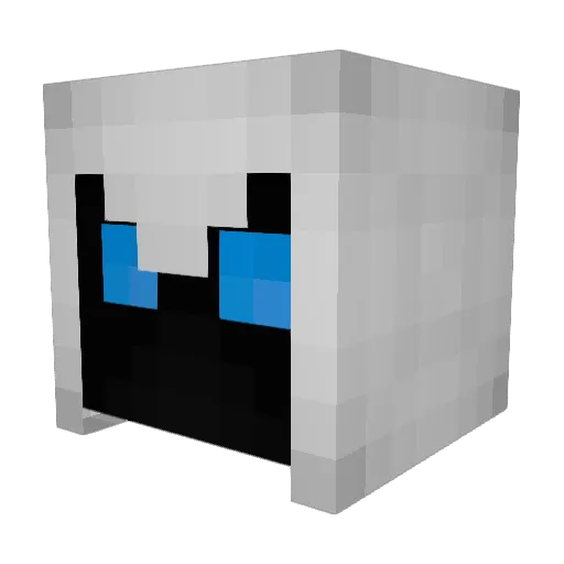 Alexshere Minecraft avatar head, 3D render