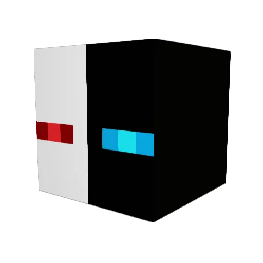 Alexskala Minecraft avatar head, 3D render