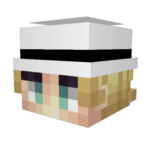 Alexsndurrr Minecraft avatar head, 3D render