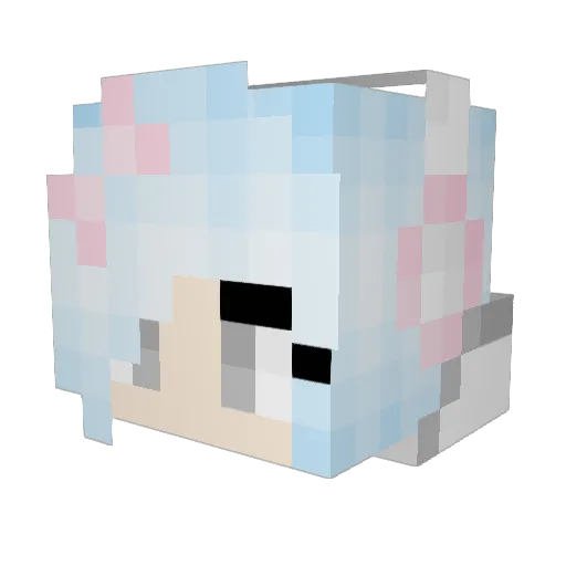 Alexthecat0702 Minecraft avatar head, 3D render