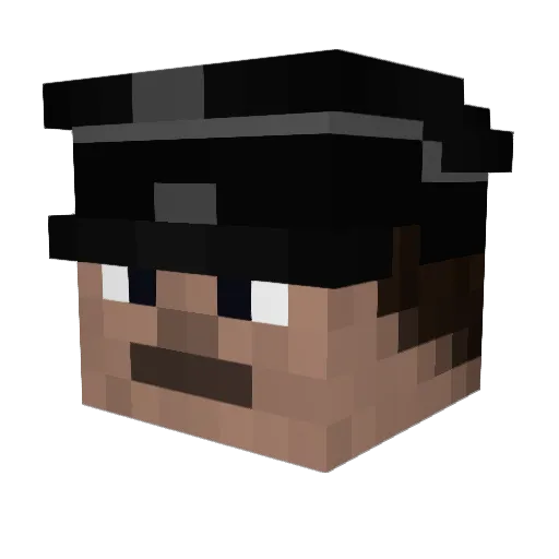 Alextheclaw Minecraft avatar head, 3D render