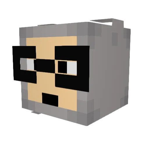 Alexthegreat15 Minecraft avatar head, 3D render