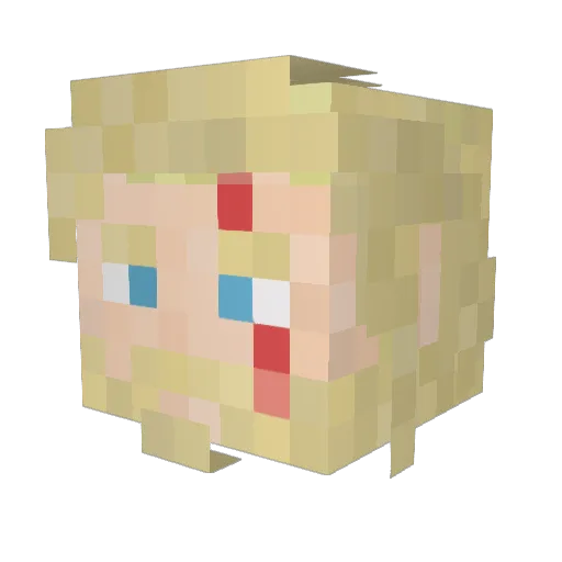 Alexthekid92 Minecraft avatar head, 3D render