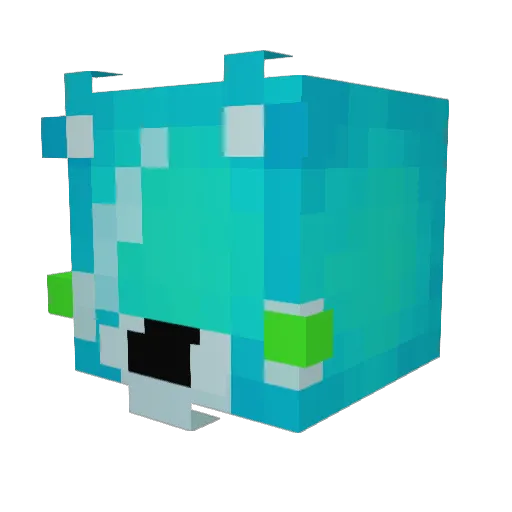 Alexti1 Minecraft avatar head, 3D render