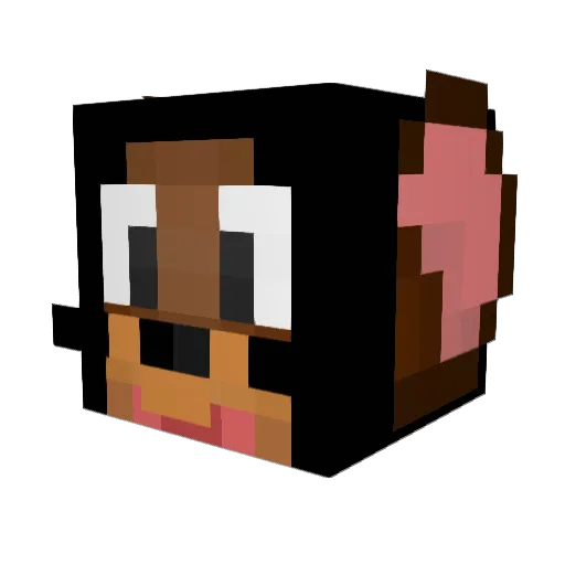 Alextinio25 Minecraft avatar head, 3D render