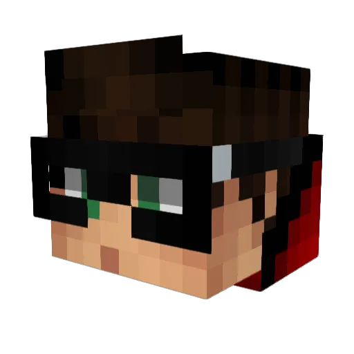 Alextreme19 Minecraft avatar head, 3D render